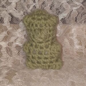Handmade Frosty Green Gummy Bear Plush